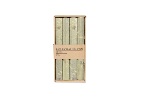 Sasa Bamboo Placemats set of 4 (Olive Green)