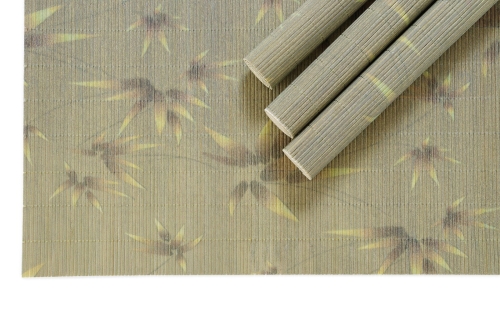 Sasa Bamboo Placemats set of 4 (Olive Green) Sasa Bamboo Placemats set of 4 (Olive Green)