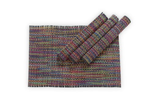 Maruchi Bamboo Placemats set of 4 (Dark Mix)