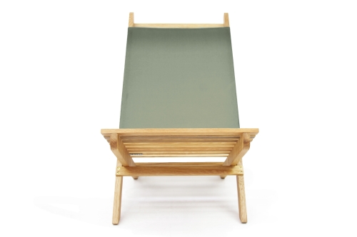 Futon Company Oak Deck Chair Olive Green V