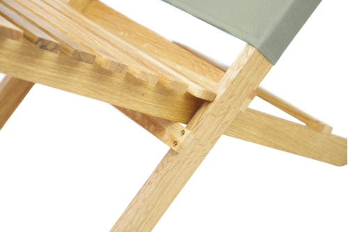 Futon Company Oak Deck Chair Olive Green