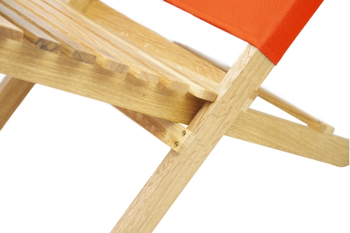 Futon Company Oak Deck Chair Terracotta