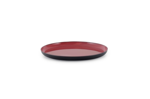 FC Round Enamel Coaster Jasper Red