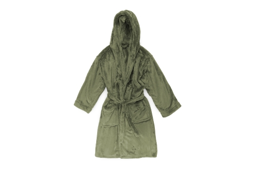 FC Deep Fleece Bathrobe Deep Olive
