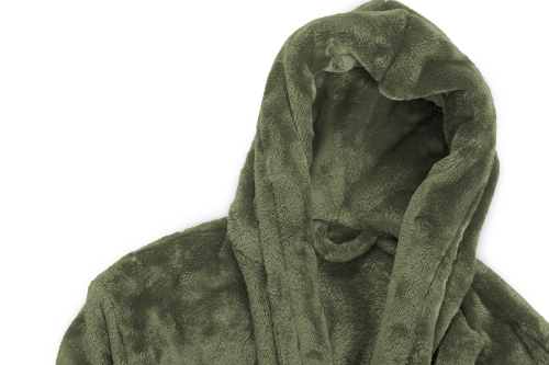 FC Deep Fleece Bathrobe Deep Olive