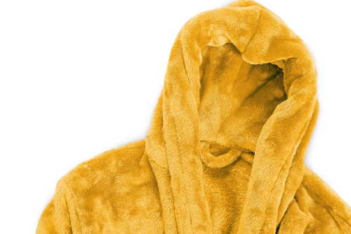 FC Deep Fleece Bathrobe Mimosa Yellow