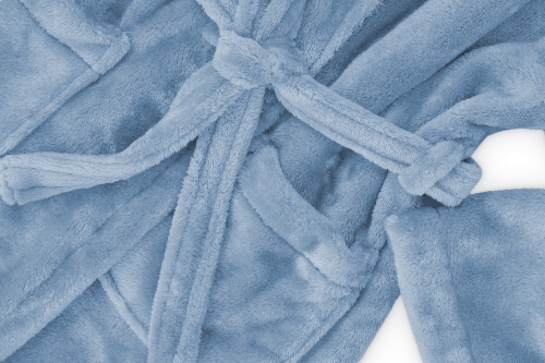 FC Deep Fleece Robe Soft Blue
