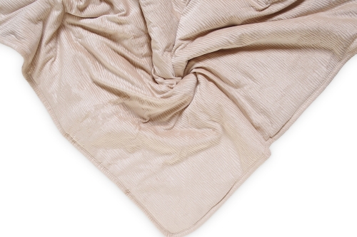 FC Crinkle Velvet Bedspread Natural