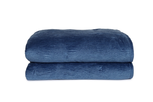 FC Crinkle Velvet Bedspread Legion Blue