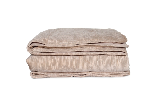 FC Crinkle Velvet Bedspread Natural