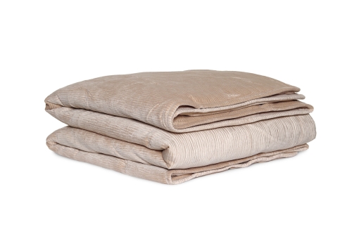 FC Crinkle Velvet Bedspread Natural