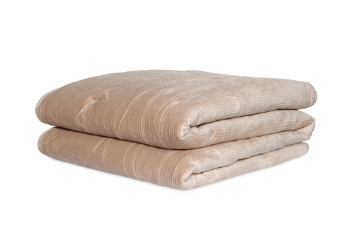 FC Crinkle Velvet Bedspread Natural