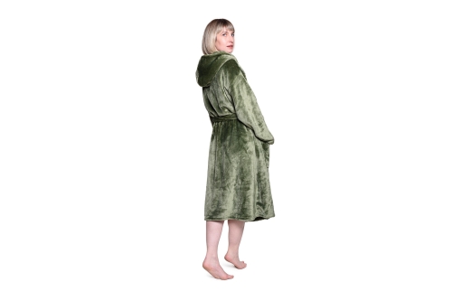 FC Deep Fleece Robe Olive Green