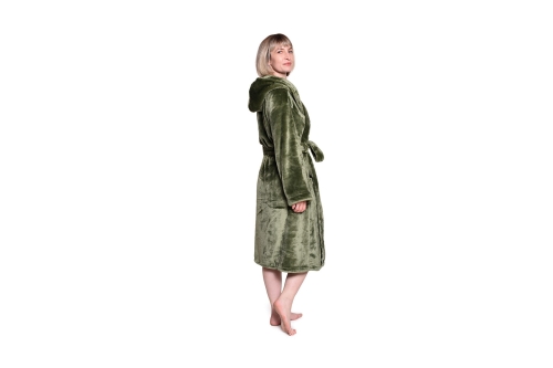 FC Deep Fleece Robe Olive Green