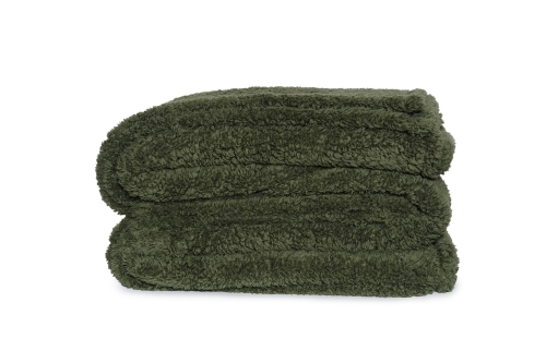FC Sheepskin Bedspread Olive Green
