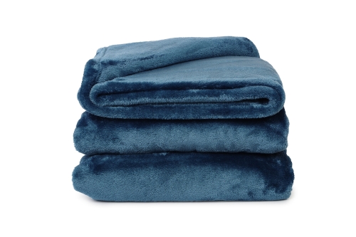 Deep Fleece Bedspread Legion Blue