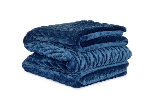 FC Chunky Braid Throw Legion Blue