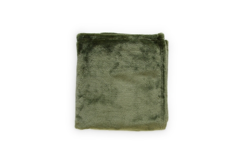 FC Deep Fleece Throw Deep Green