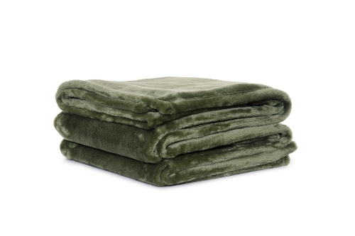 FC Deep Fleece Throw Deep Green