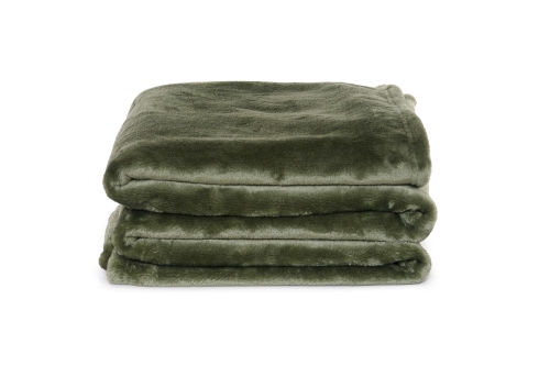 FC Deep Fleece Throw Deep Green