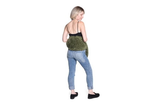 FC Hagu Sheepskin Hot Water Bottle Deep Olive Zlsd Qs