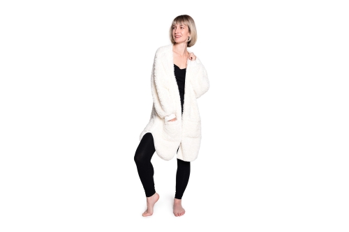 FC Sheepskin House Coat White