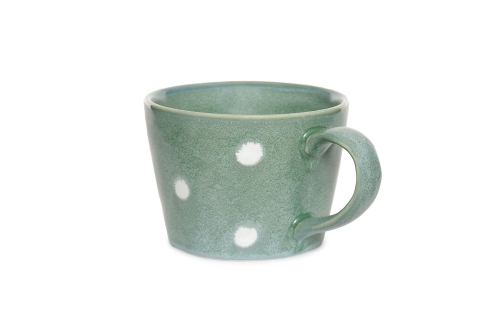 FC Reactive Glaze Tea Cup Green