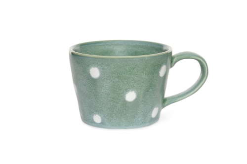FC Reactive Glaze Tea Cup Green