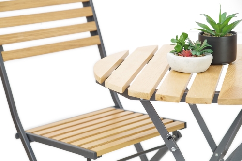 Table with chair close up