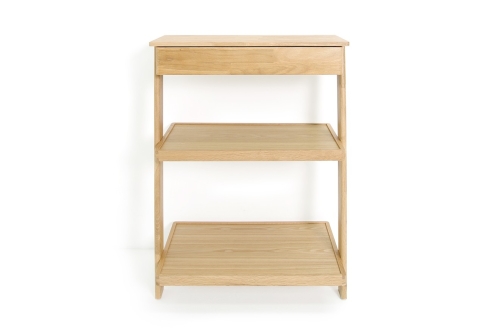 Laya Leaning Shelves With Drawer