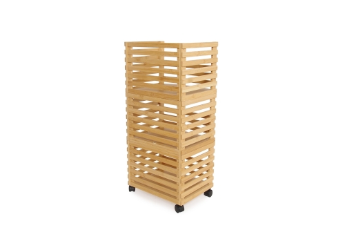 FC Hugo Stacking Bamboo Rolling Storage