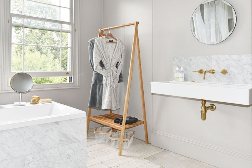 Bamboo Wardrobe in batroom