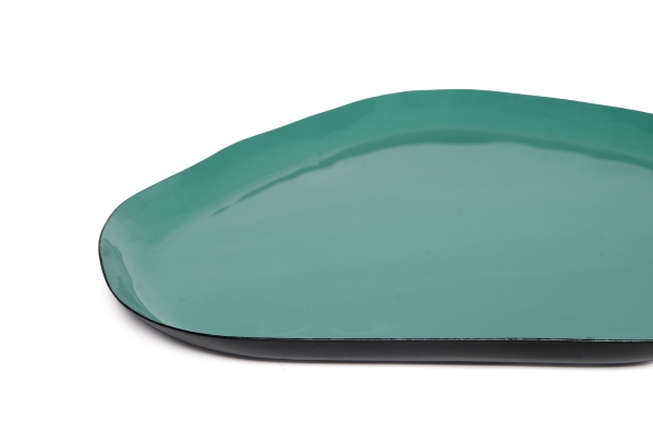 Mizu Enamel Tray - Large (Fir Green)