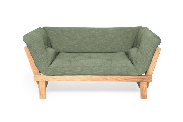 Oak Switch Sofa Bed - Coast Weave Sea Foam Green