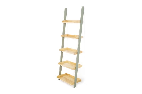 FC Rubberwood And Pine Ladder Shelf