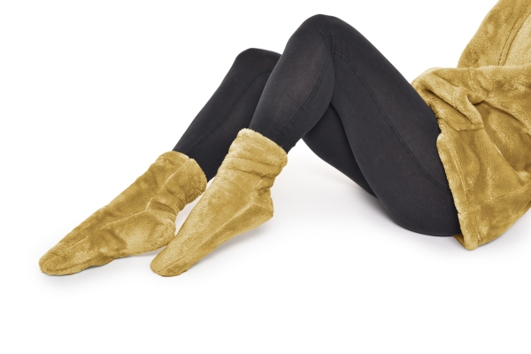 FC Deep Fleece Socks Dune Yellow