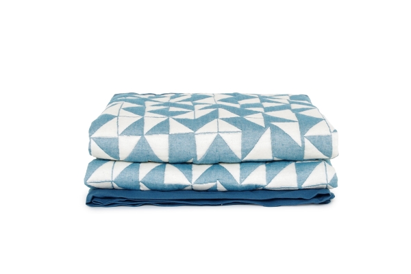 FC Origami Throw Oslo Blue