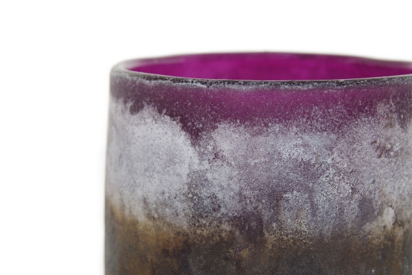 Lumo Glass Mijas Tea Light (Mulberry)