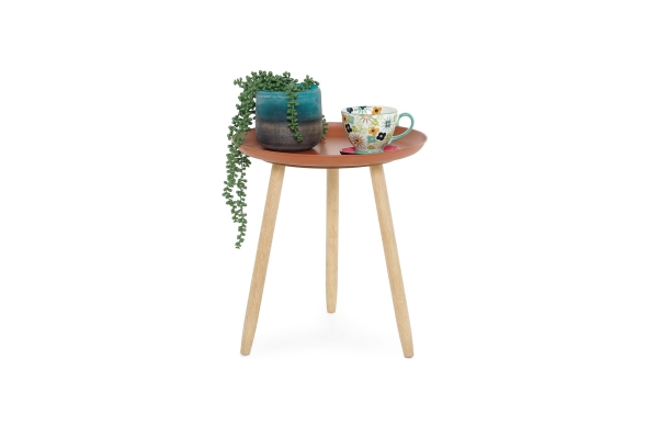 FC Disuku Metal Tables Terracotta