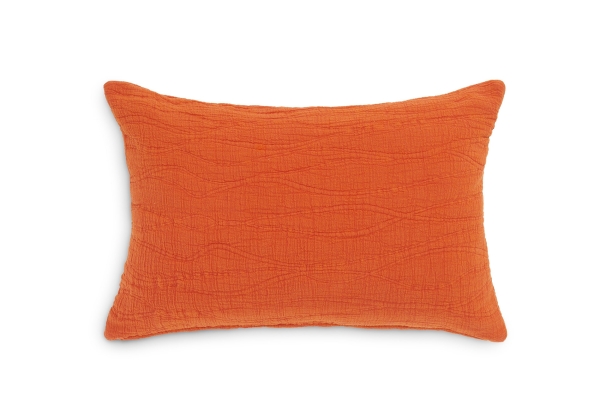 FC Ripple Weave Cushion Ochre Pi W