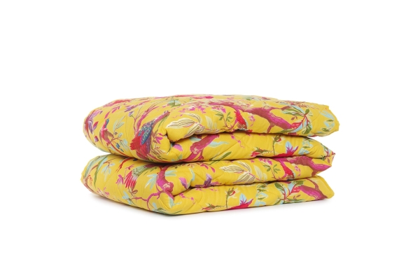 FC Paradise Quilted Bedspread Mimosa Yellow
