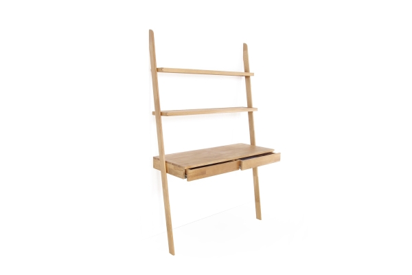FC Oak Rounded Wide Ladder Desk