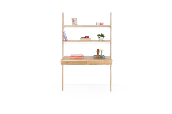 FC Oak Rounded Wide Ladder Desk