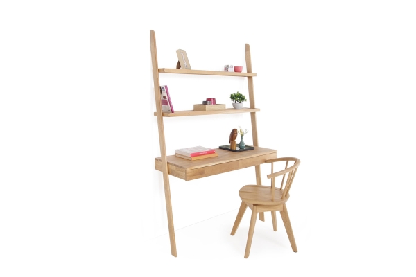 FC Oak Rounded Wide Ladder Desk