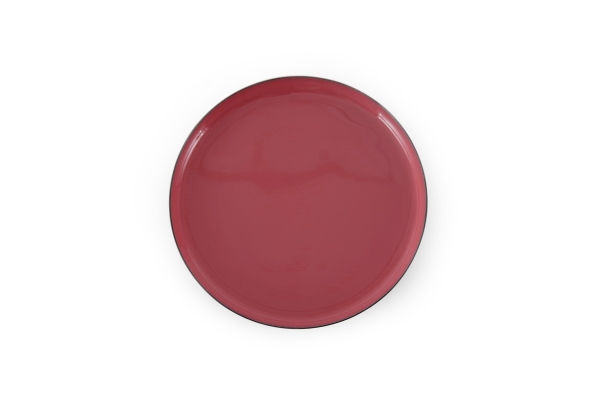 FC Round Enamel Coaster Jasper Red Wss Nd