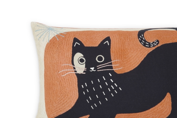 FC Black Cat Cushion Cover X