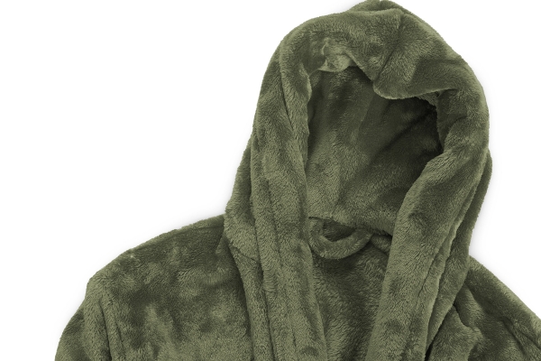 FC Deep Fleece Bathrobe Deep Olive