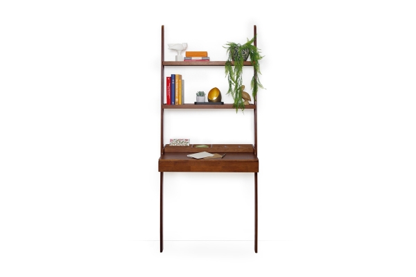 Dark Oak Leaning  Ladder Desk