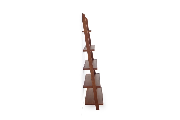 Dark Oak Wide Leaning  Ladder Shelves
