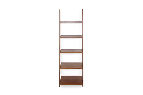 Dark Oak Leaning Ladder Shelves